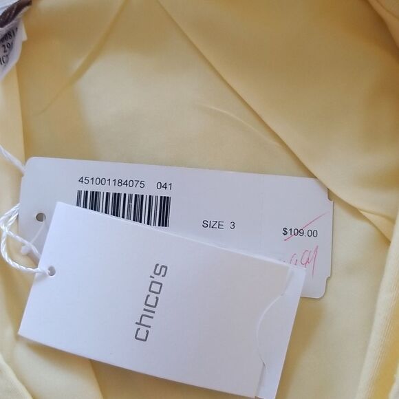 Chico's Oceanic Isle Tabytha Jacket New Size XL (Chicos Size 3) - Picture 4 of 10